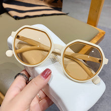 Load image into Gallery viewer, OLOEY Fashion Style All-match Trend Sunglasses Personalized Round Frame Sunglasses Ins Trend Candy Color Big Frame Sunglasses