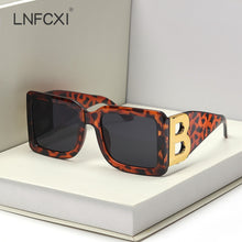 Load image into Gallery viewer, LNFCXI 2021 New Fashion Oversized The Letter B Square Luxury Trend Sunglasses Women Men Retro rectangle sunglasses gafas de sol