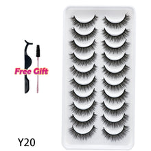 Load image into Gallery viewer, 5/10Pairs 3D Mink Lashes Natural Eyelashes Dramatic False Eyelashes Faux Cils Makeup Wholesale Fake Eyelash Extension maquiagem