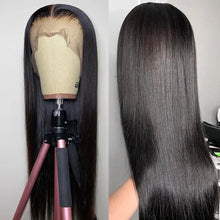 Load image into Gallery viewer, 13x6 Lace Frontal Wig HD Lace Front Human Hair Wigs For Women Malaysian Straight Human Hair Wigs Transparent Lace Frontal Wigs