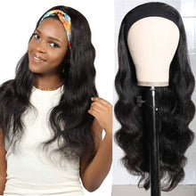 Load image into Gallery viewer, Body Wave Human Hair Wigs Headband Wig Virgin Remy Scarf Wigs - Bianca's hair and beauty supply
