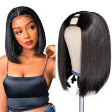 Load image into Gallery viewer, Straight Short Bob Upart Human Hair Wigs for Black Women - Bianca's hair and beauty supply