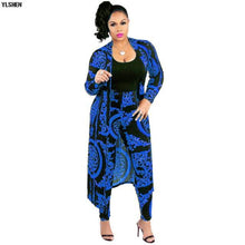 Load image into Gallery viewer, Two Piece Set Print African Dresses for Women Dashiki Plus Size Clothes Ankara Long Dress Suit Bazin Robe Africaine Femme 2019 - Bianca's hair and beauty supply