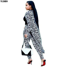 Load image into Gallery viewer, Two Piece Set Print African Dresses for Women Dashiki Plus Size Clothes Ankara Long Dress Suit Bazin Robe Africaine Femme 2019 - Bianca's hair and beauty supply