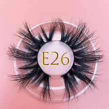 Load image into Gallery viewer, 25mm E06 MIKIWI 100% handmade natural thick Eye lashes wispy makeup extention tools 3D mink hair volume soft false eyelashes - Bianca's hair and beauty supply