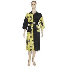 Load image into Gallery viewer, Print African Dresses for Women Vetement Femme 2020 3/4 Sleeve Dress African Clothes Ladies Fashion Dashiki Africa Shirt Dress - Bianca's hair and beauty supply