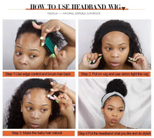 Load image into Gallery viewer, Body Wave Human Hair Wigs Headband Wig Virgin Remy Scarf Wigs - Bianca's hair and beauty supply