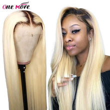 Load image into Gallery viewer, 613 Blonde Lace Front Wig Honey Blonde Middle Part Straight Human Hair Wigs 28 30 inch Transparent Glueless Wigs For Women 180% - Bianca's hair and beauty supply