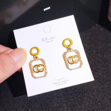 Load image into Gallery viewer, New earrings 2020 tide simple female senior sense niche small French net red earrings small earrings Elegant Prevent Allergy - Bianca's hair and beauty supply