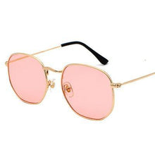 Load image into Gallery viewer, 2021 Square Sunglases Men Hexagon Sun glasses Mannen Women Metal Frame Fishing Glasses Gold gray Eyewear lentes de sol hombre - Bianca's hair and beauty supply