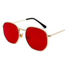 Load image into Gallery viewer, 2021 Square Sunglases Men Hexagon Sun glasses Mannen Women Metal Frame Fishing Glasses Gold gray Eyewear lentes de sol hombre - Bianca's hair and beauty supply