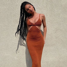 Load image into Gallery viewer, BOOFEENAA Vacation Knitted Maxi Dresses for Women Summer 2021 Elegant Sexy Party Cut Out Backless Bodycon Dress C69-BH27 - Bianca's hair and beauty supply