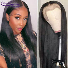 Load image into Gallery viewer, 13x6 Lace Front Human Hair Wigs Brazilian Wigs 180% Straight Brown Color Lace Frontal Wigs For Black Women PrePlucked Human Hair - Bianca's hair and beauty supply