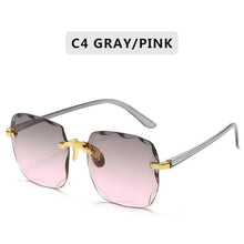 Load image into Gallery viewer, 2021 Square Rimless Sunglasses Women Luxury Brand Designer Summer Red Glasses Fashion Sun glasses For Men UV400 Shades Oculos - Bianca's hair and beauty supply