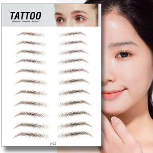 Magic 4D Hair-like Eyebrow Tattoo Sticker False Eyebrows 7 Day Long Lasting Super Waterproof Makeup Eye Brow Stickers Cosmetics