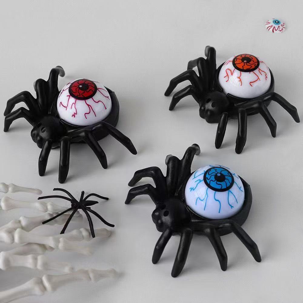 Halloween Spider Candle Lamp Orange Plastic LED