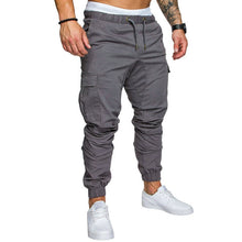 Load image into Gallery viewer, Autumn Men Pants Hip Hop Harem Joggers Pants New Male Trousers Mens Joggers Solid Multi-pocket Pants Sweatpants
