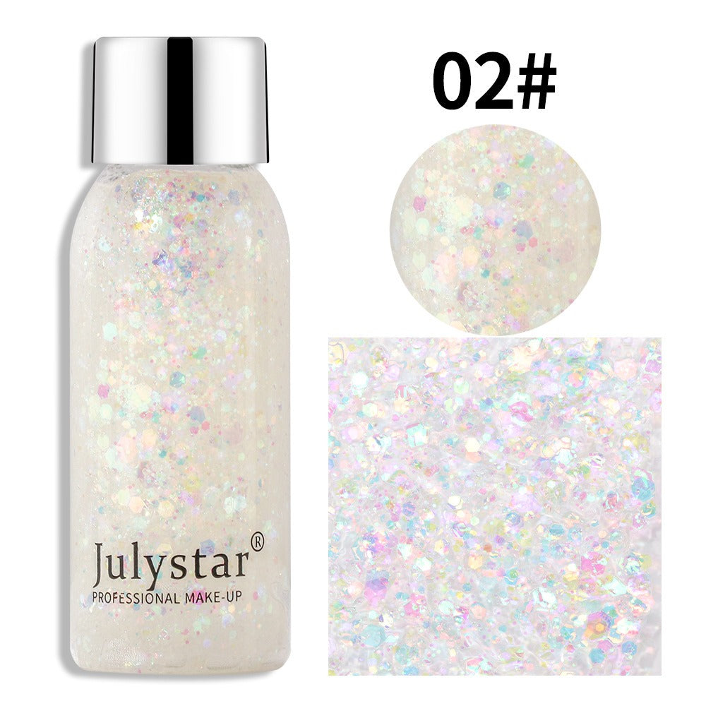 Julystar Broken Diamond Glitter Powder Cross-Border Pop Show Stage Night Club Makeup Sequins Eye Shadow Makeup