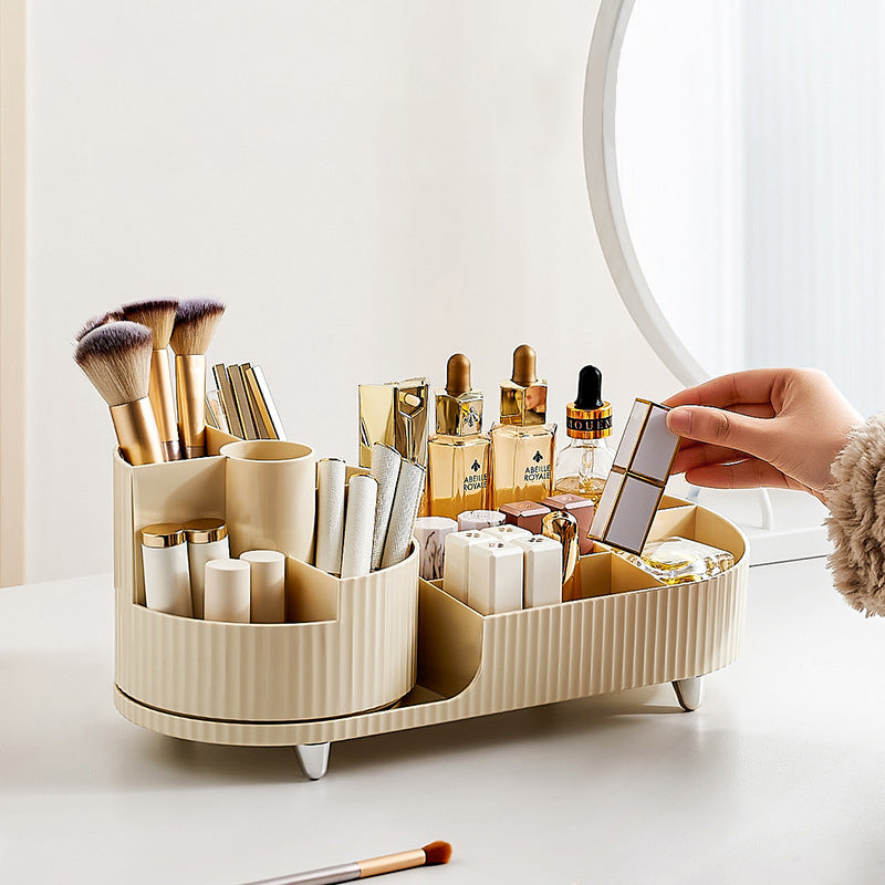 Cosmetics storage box, rotary pen holder, dressing table, desktop storage rack