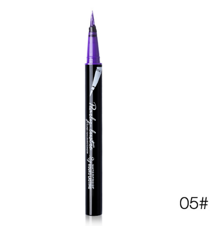 Music Flower 6 Colors Glitter Eyeliner Pencil Liquid Eye Makeup Set Waterproof Long-lasting Black Eye Liner Pen