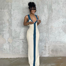 Load image into Gallery viewer, Hipster V-neck Sleeveless Split Bodycon Summer dress
