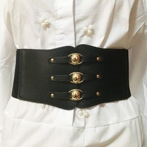 French Retro Waistband Feminine Fashion Loose Tight Waist Decoration