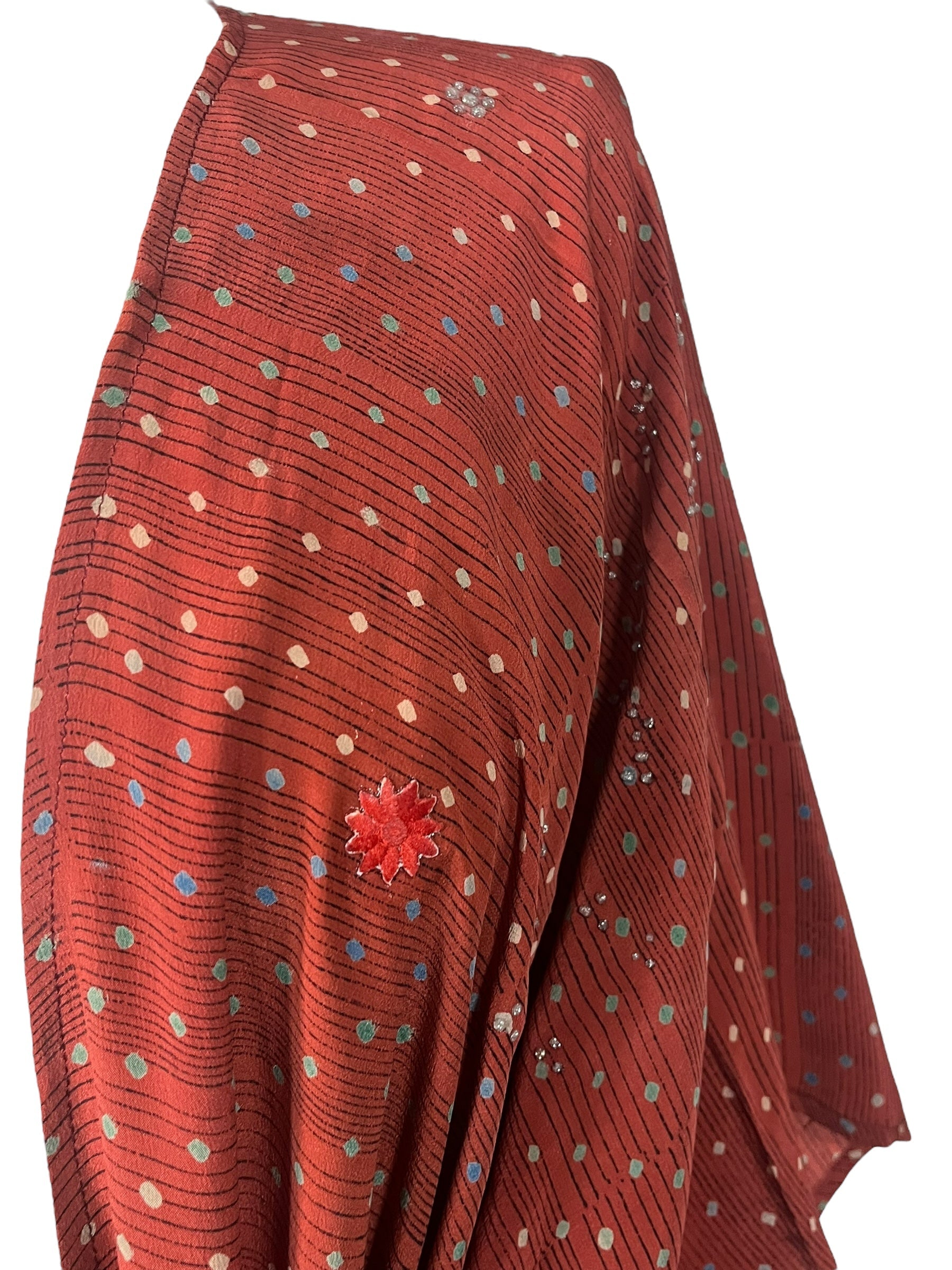 FINAL SALE PRC5744 Avatar Long Pure Silk Kimono Sleeved Duster with Belt