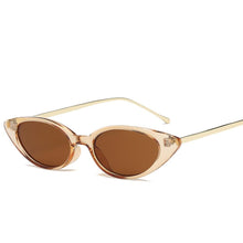 Load image into Gallery viewer, High Quality Women's Fashion Narrow Cat Eye Sunglasses UV400 Fashion Eye Wear narrow sunglasses for  women's fashion Products
