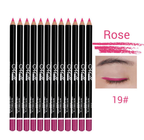 MENOW 12 Colors Eye Make Up Eyeliner Pencil Waterproof Eyebrow Beauty Pen Eye Liner Lip sticks Cosmetics  P08005