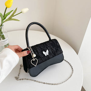 Spring And Summer New Urban Simple Stitching Chain Small Square Bag Fashion Casual Trend Girl Fashion Bag