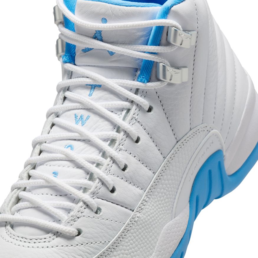 Y Air Jordan 12 Retro "White and University Blue" 153265-112