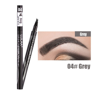 TINT MY 4-TIP BROW Liquid Eyebrow Pencil Waterproof Microblading Fork Tip Fine Sketch Eye Brow Tattoo Tint Pen Korean Cosmetics