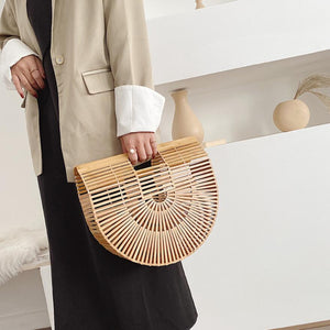 Elegant Female Weave Tote Bag Fashion New High quality Women's Designer Handbag Large Saddle bag Straw Beach Travel bag