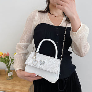 Spring And Summer New Urban Simple Stitching Chain Small Square Bag Fashion Casual Trend Girl Fashion Bag