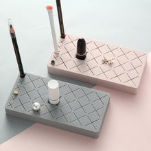 Load image into Gallery viewer, 18-Grid Silicone Lipstick Storage Rack Cosmetics Storage Box Multi-grid Innovative Display Stand Makeup Holder Home Organizer

