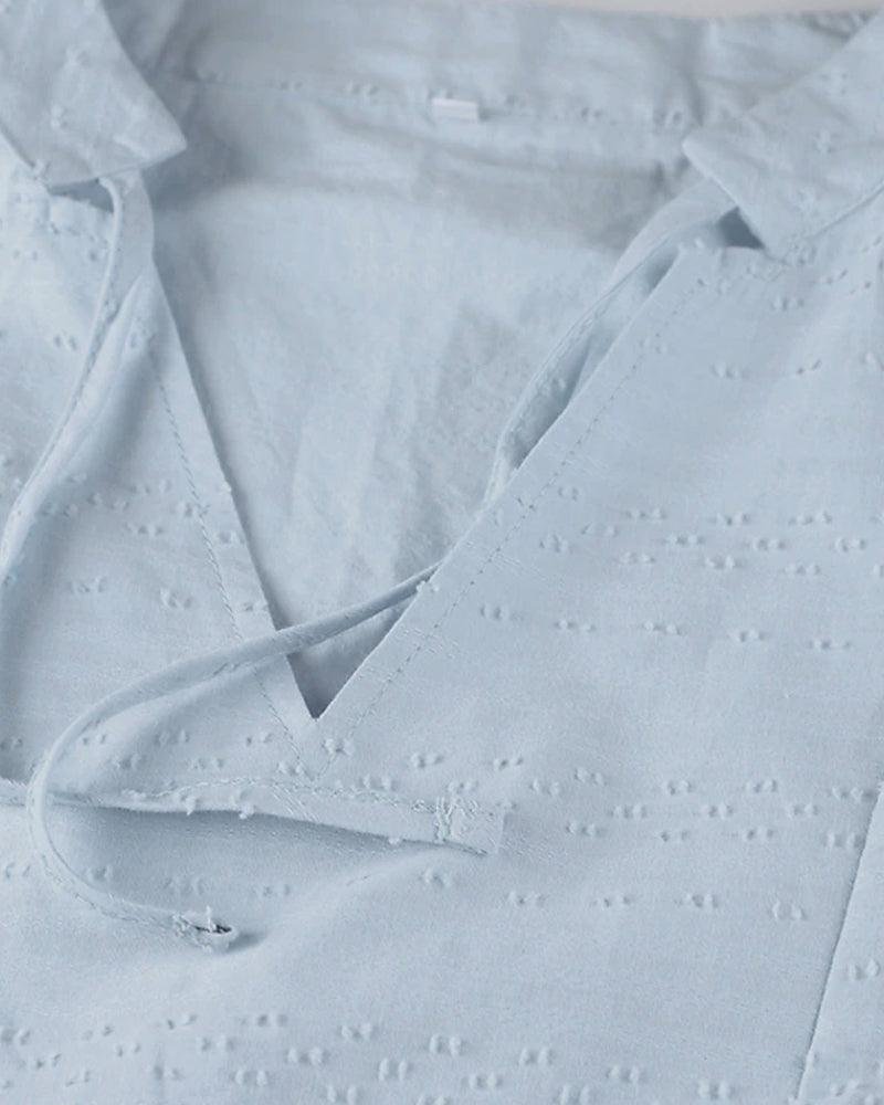 Women's Shirt Dress Black Cotton Blend