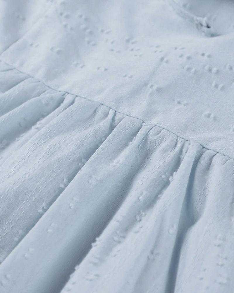 Women's Shirt Dress Black Cotton Blend