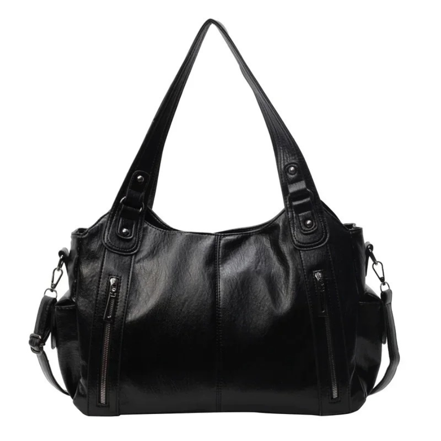 Women's Shoulder Bag Black Medium Faux Leather