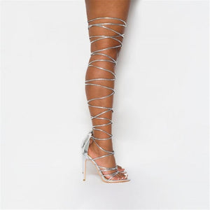 Thigh High Sandal Pumps