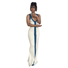 Load image into Gallery viewer, Hipster V-neck Sleeveless Split Bodycon Summer dress
