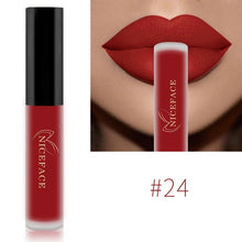 Load image into Gallery viewer, NICEFACE Lip Gloss 26 Colors Nude Matte Liquid Lipstick Mate Waterproof Long Lasting Moisturizing Lipgloss Lip Makeup Cosmetics
