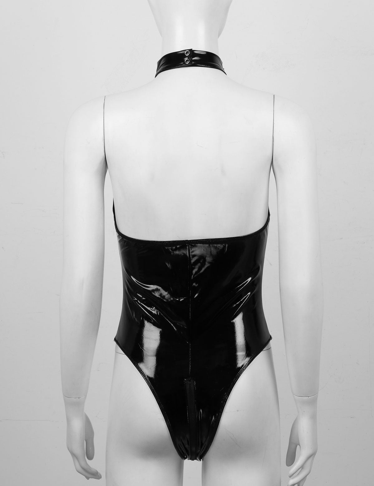 Leather Choker Bodysuit