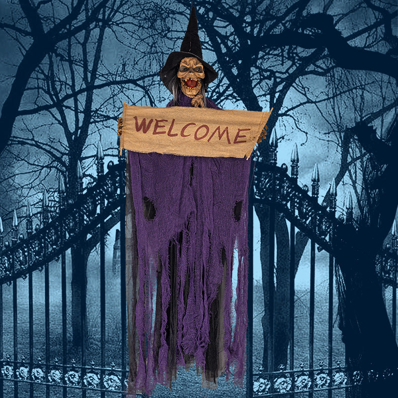 Scary Halloween Decoration Electric Skull Multi-Color Resin Prop