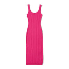 Load image into Gallery viewer, Dresses for women Summer casual dress elegant bodycon dress knitted vintage purple dress beach sundress pink brown
