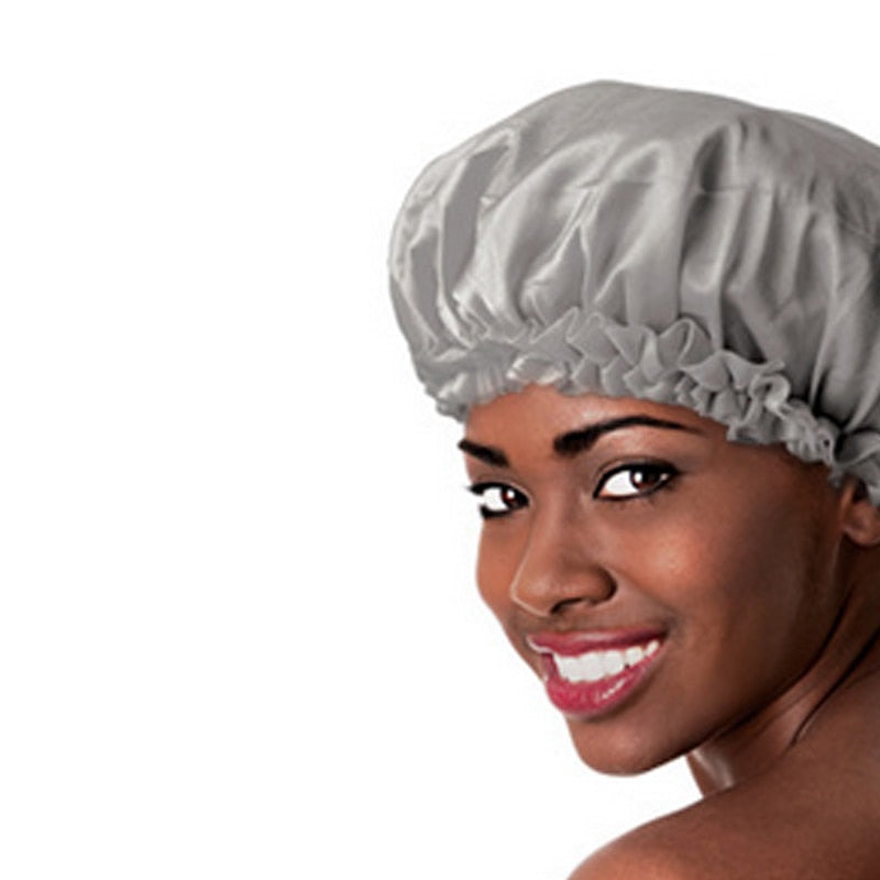 Shower Hat Night Sleep Cap Hair Care Satin Bonnet Caps Nightcap For Women Men Unisex