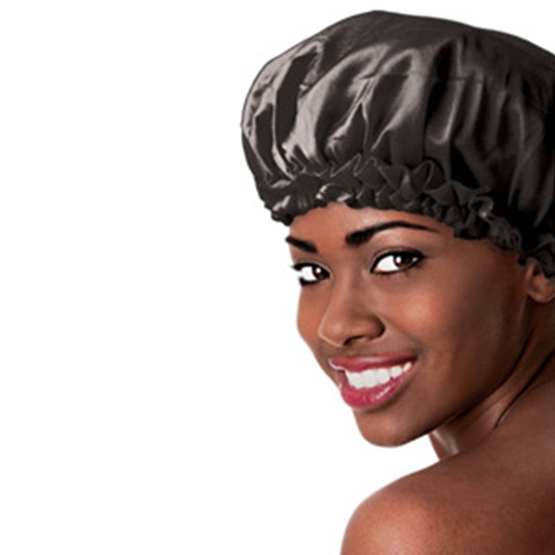 Shower Hat Night Sleep Cap Hair Care Satin Bonnet Caps Nightcap For Women Men Unisex