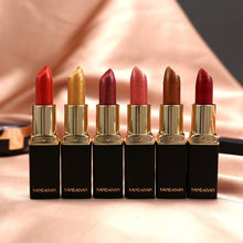 Load image into Gallery viewer, HANDAIYAN Shiny Metallic Lipstick Pearlescent Color Change Warm Lipstick Gold lipstick
