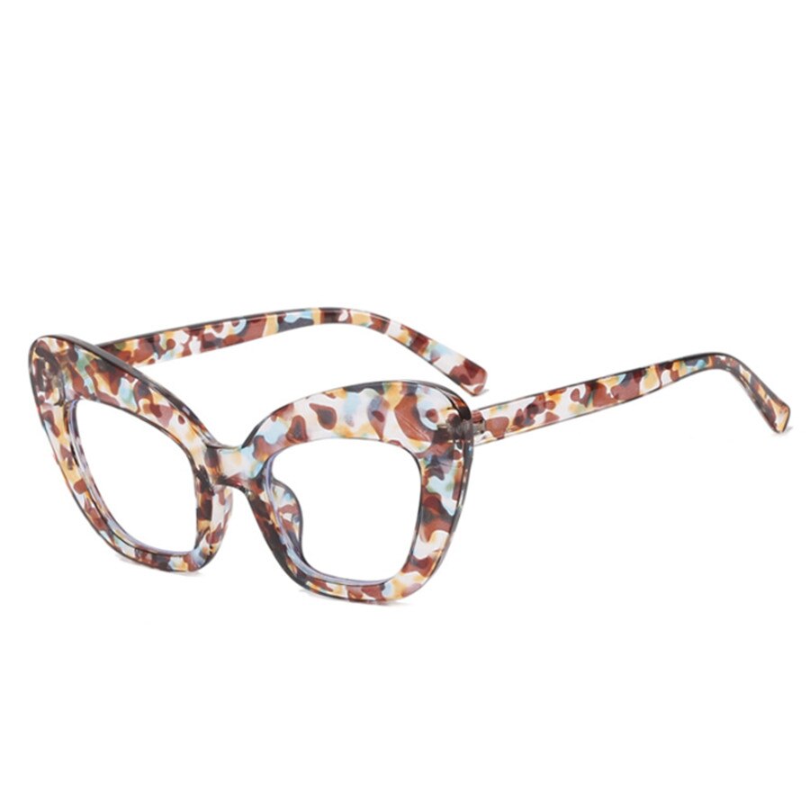 New Fashion Vintage Anti Blue Light Cat Eye Women Glasse Retro Designer Eyeglasse Frame Ladies Ins Trending Clear