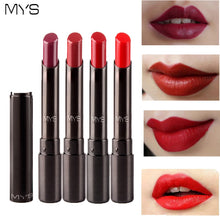 Load image into Gallery viewer, MYS Brand Beauty Matte Lipstick Long Lasting Tint Lips Cosmetics Lipgloss Maquiagem Makeup Red Batom
