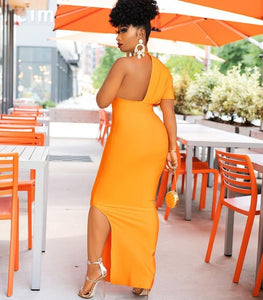 Women Luxury Sexy Short Sleeve V Neck Orange Maxi Long Bandage Dress 2023 Designer Fashion Evening Party Dress Club Vestido